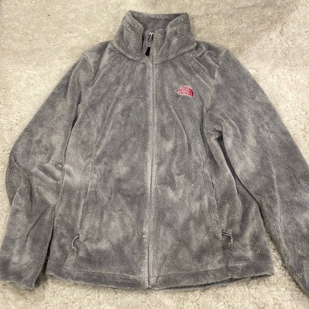 The North Face Osito Fuzzy Jacket, Gray, Medium
